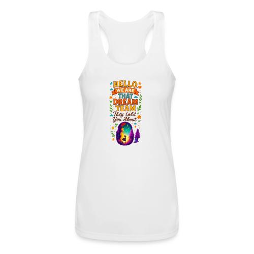 Dream Team Inspirational Graphic - Women’s Performance Racerback Tank Top