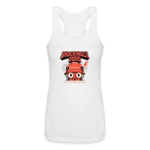 Funny Shockingly Good Electrician - Women’s Performance Racerback Tank Top