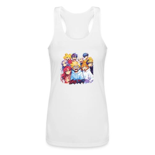 Thrill Rush Anime Squad Streetwear - Women’s Performance Racerback Tank Top
