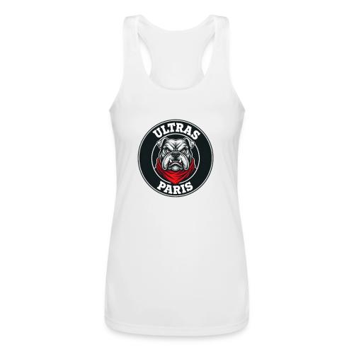 Ultras Paris Bulldog Football Fan Graphic - Women’s Performance Racerback Tank Top