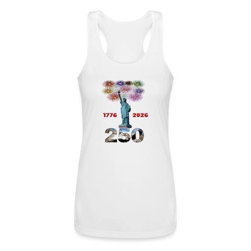1776 - 2026 | 250 Years USA | Fireworks - Women’s Performance Racerback Tank Top