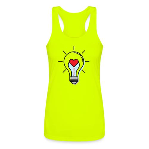 FUMCSD Heart Light Bulb - Women’s Performance Racerback Tank Top