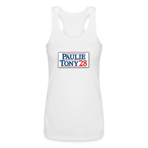 Paulie and Tony for Co-President 2028 - Women’s Performance Racerback Tank Top