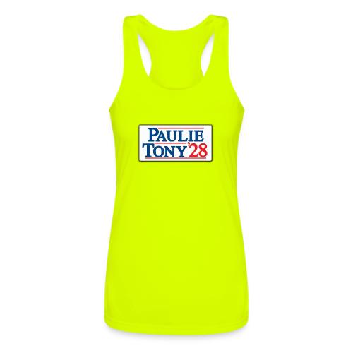Paulie and Tony for Co-President 2028 - Women’s Performance Racerback Tank Top
