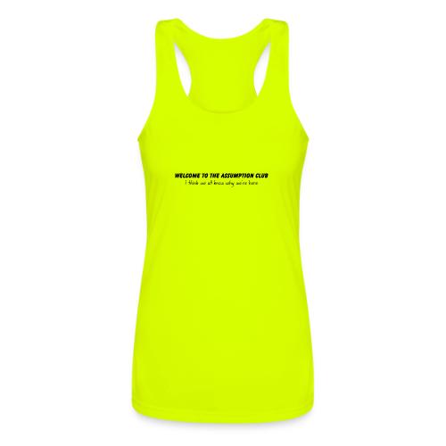 Welcome to the Assumption Club - Women’s Performance Racerback Tank Top