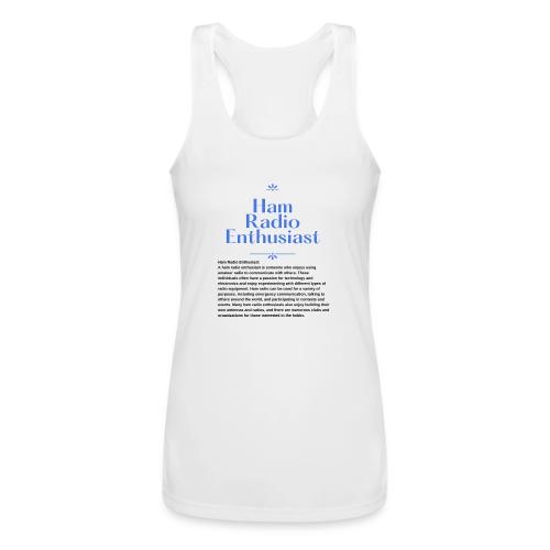 Ham Radio Enthusiast - Women’s Performance Racerback Tank Top