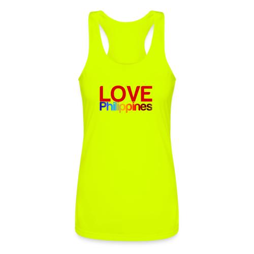 Love Philippines - Women’s Performance Racerback Tank Top