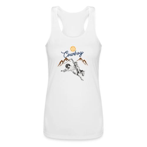 Wild West Cowboy Ride - Women’s Performance Racerback Tank Top