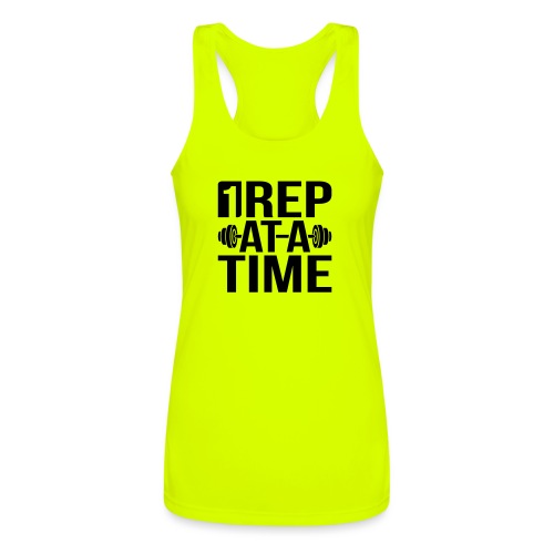 1Rep at a Time - Women’s Performance Racerback Tank Top