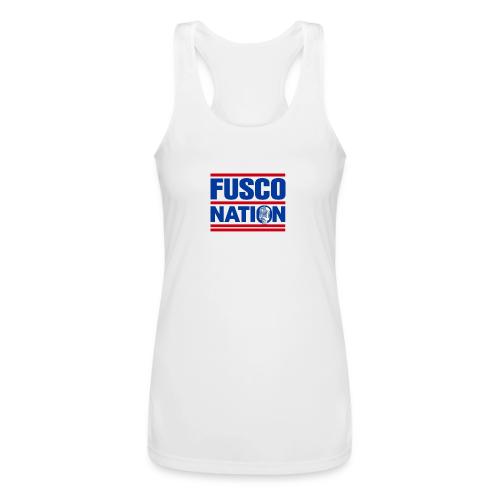 Fusco Nation with Mic (250th Show Commemorative) - Women’s Performance Racerback Tank Top