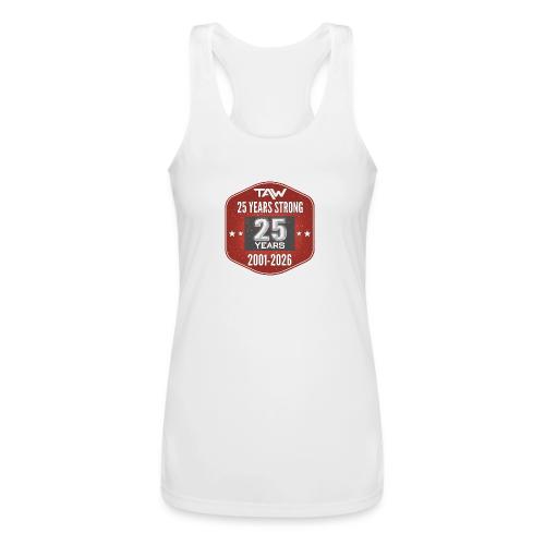 25 YRS - Women’s Performance Racerback Tank Top