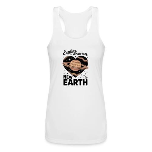 Explore Kepler-452b – New Earth Adventure - Women’s Performance Racerback Tank Top
