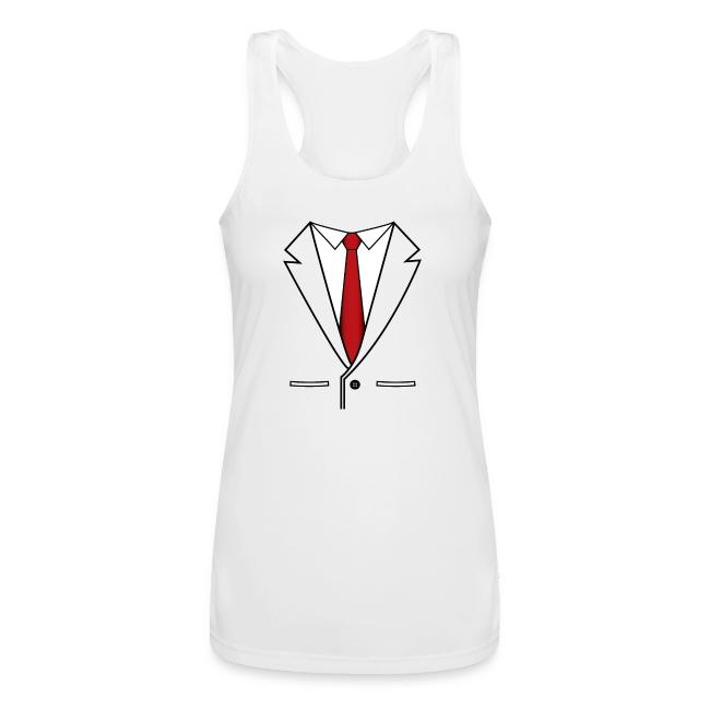 Business Suit With Red Tie