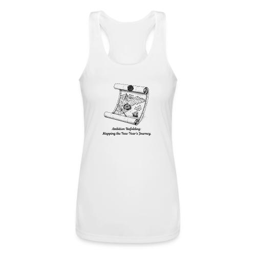 Unfolding Map of Ambition T-Shirt - Women’s Performance Racerback Tank Top