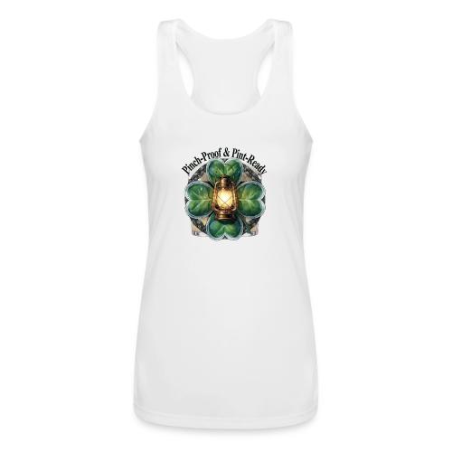 Pinch-Proof Lantern Clover T-Shirt - Women’s Performance Racerback Tank Top