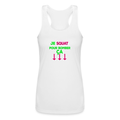 this is why i squat2 png - Women’s Performance Racerback Tank Top