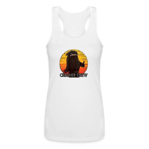 Crusher Crew Cryptid Sunset - Women’s Performance Racerback Tank Top