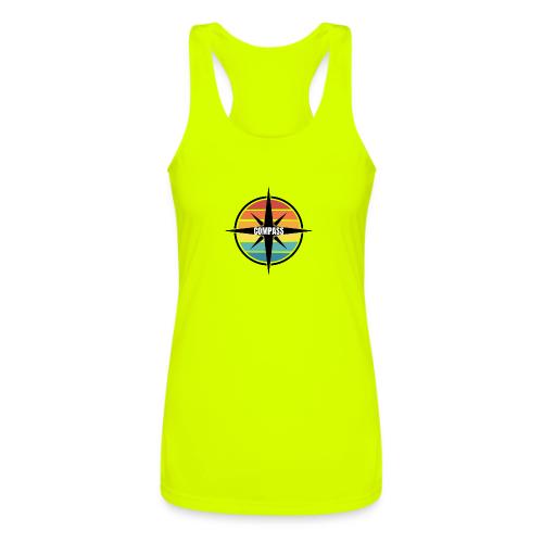 Compass Cooperative Logo - Women’s Performance Racerback Tank Top