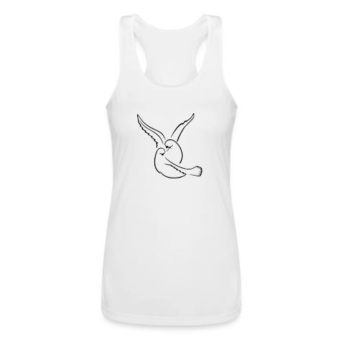 EMBRACED_TURTLEDOVES - Women’s Performance Racerback Tank Top