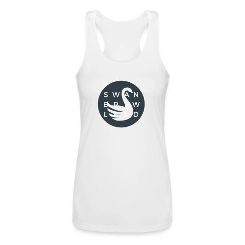 Modern Swan Brewing Logo - Women’s Performance Racerback Tank Top