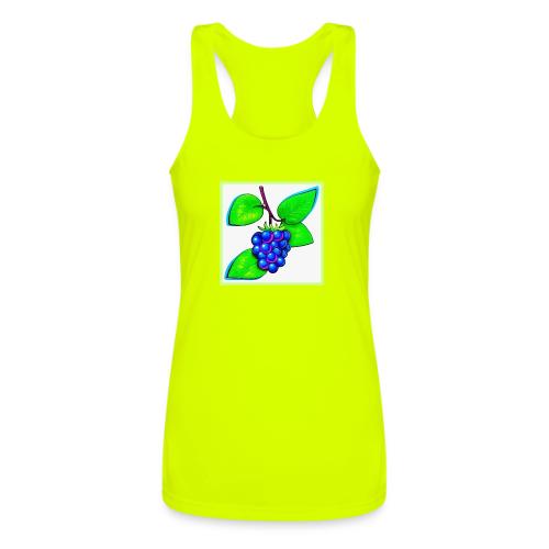 Vibrant Blueberry Pop Art - Women’s Performance Racerback Tank Top