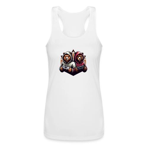 2 grizzlies gamer bears - Women’s Performance Racerback Tank Top