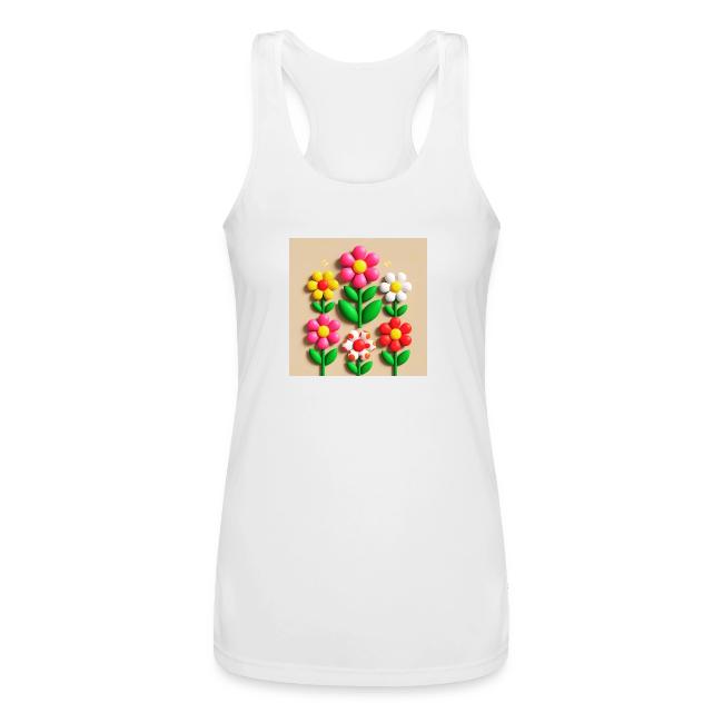 3D Flowers and Butterflies in Amber, Floral Design