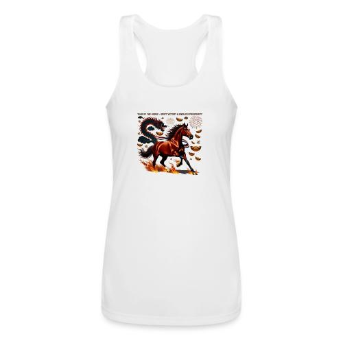 Year of the Horse Victory T Shirt, Lunar New Year - Women’s Performance Racerback Tank Top