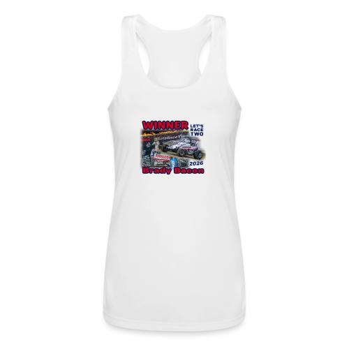 Brady Bacon #LetsRaceTwo Winner - Women’s Performance Racerback Tank Top