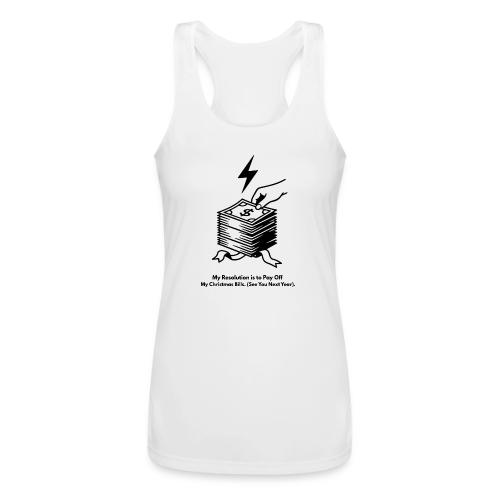 Christmas Bills T-Shirt - Women’s Performance Racerback Tank Top
