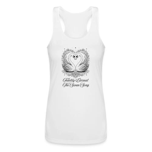 Poetic Swan T-Shirt - Women’s Performance Racerback Tank Top