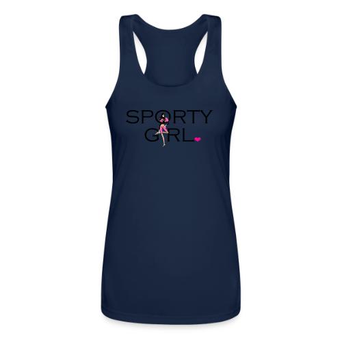 SPORTY GIRL - Women’s Performance Racerback Tank Top