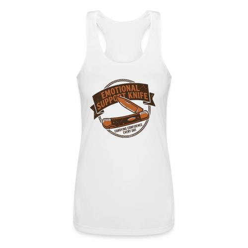 Emotional Support Knife - Funny EDC Pocket Knife - Women’s Performance Racerback Tank Top