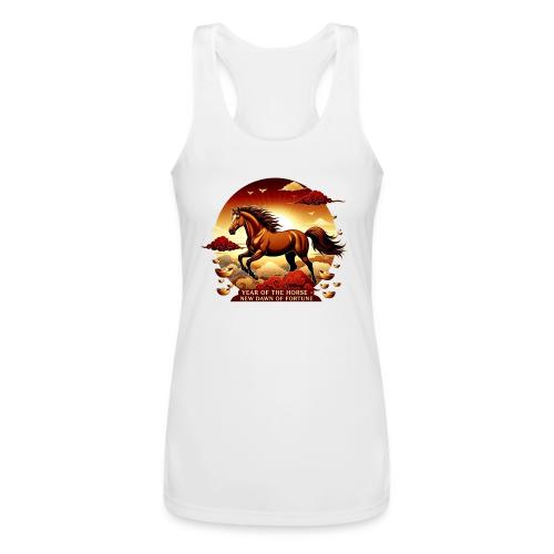 Year of the Horse Sunrise T Shirt, Lunar New Year - Women’s Performance Racerback Tank Top