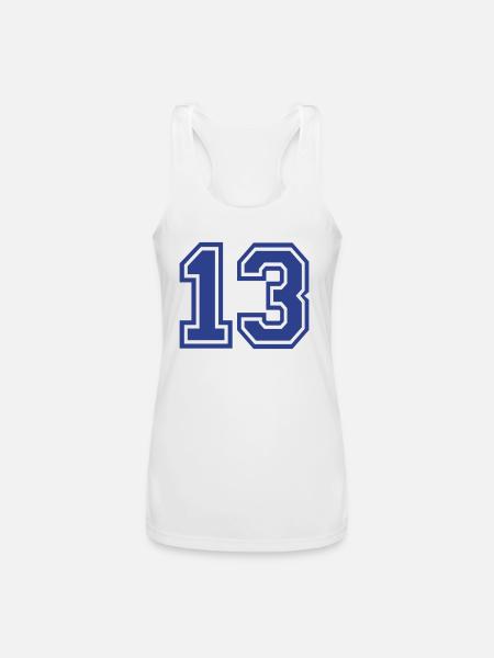 13 - Women’s Performance Racerback Tank Top - white
