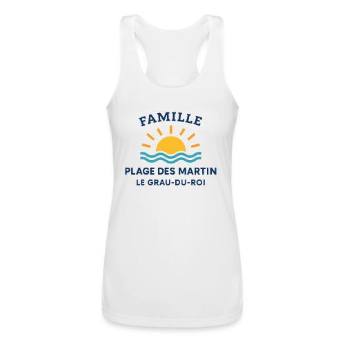 Family Beach Shirt – Plage des Martin Design - Women’s Performance Racerback Tank Top