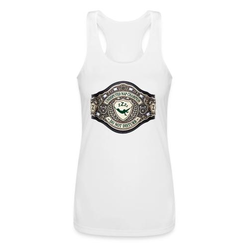 Nap Champion Belt T Shirt - Women’s Performance Racerback Tank Top