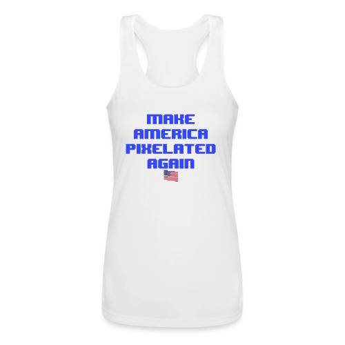 Pixelated America - Women’s Performance Racerback Tank Top