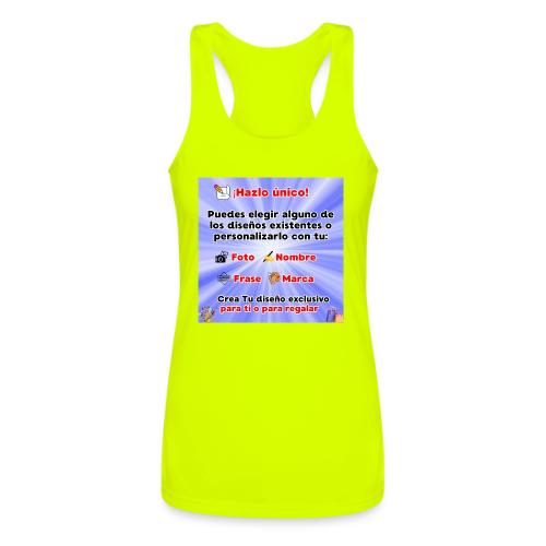 Personalized Souvenirs with Photo, Phrase, Design - Women’s Performance Racerback Tank Top