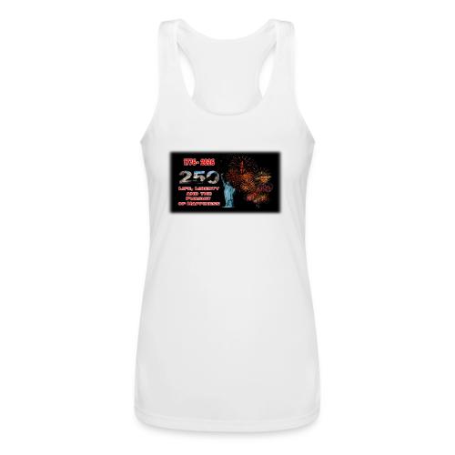 1776 - 2026 - 250 Years USA | Fireworks - Women’s Performance Racerback Tank Top
