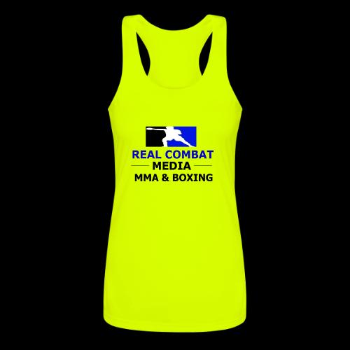 RCM MMA & BOXING Blue Logo - Women’s Performance Racerback Tank Top