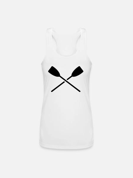 Rowing - Women’s Performance Racerback Tank Top - white