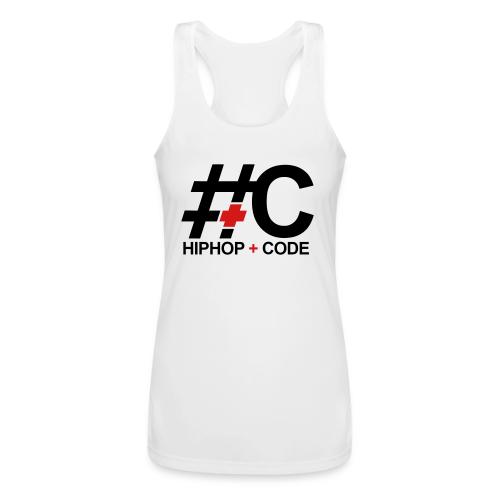 hiphopandcode-logo-2color - Women’s Performance Racerback Tank Top