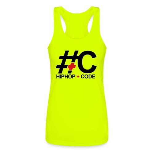 hiphopandcode-logo-2color - Women’s Performance Racerback Tank Top