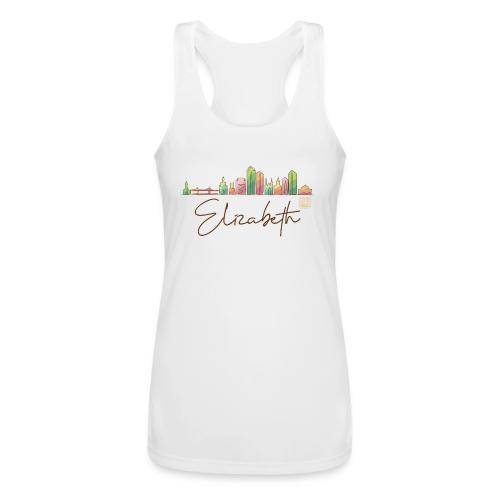 Elizabeth Skyline 04 - Women’s Performance Racerback Tank Top