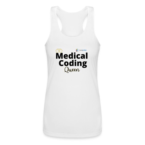 Coding Clarified Medical Coding Queen Apparel - Women’s Performance Racerback Tank Top