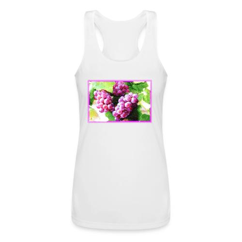 Grapes Fruit Plant Cute Photo. Buy Now - Women’s Performance Racerback Tank Top