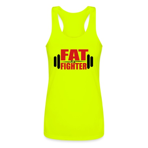 Fat Fighter - Women’s Performance Racerback Tank Top
