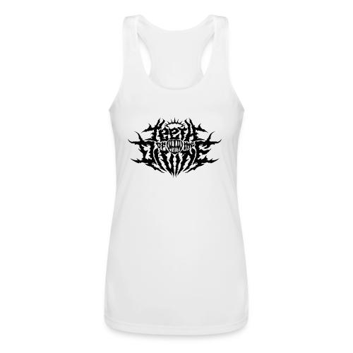 Teeth Of The Divine Logo BLACK - Women’s Performance Racerback Tank Top