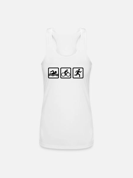 Triathlon - Women’s Performance Racerback Tank Top - white